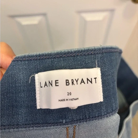 Lane Bryant Blue Straight Leg Jeans with Pearl Accents NWT - Picture 6 of 6